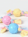 Жувальна іграшка для собак Derby Candy ball with paws and cotton rope, Блакитний
