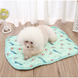 Літня охолоджуюча підстилка для котів Derby Ice Silk Material Summer Pet Cooling Mat Avocado, 70х100 см