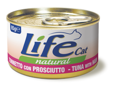 Консерва для котов LifeNatural Тунец с куриной ветчиной, 85 г, 85 г