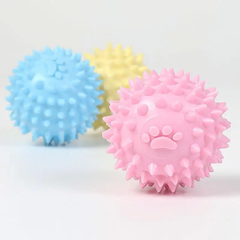 Игрушка-мяч для чистки зубов собак Spiky Dog Toy Ball, Голубой