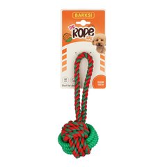 Іграшка Barksi TPR Rope Ball м'ячик на канаті з TPR вставкою 22 см, Large
