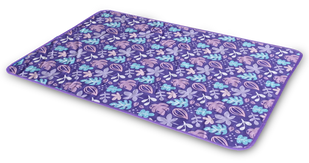 Многоразовая пеленка для детей Pelushka Florals без противоскользящего покрытия, 60х80 см