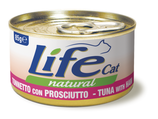Консерва для котів LifeNatural Тунець з курячою шинкою, 85 г, 85 г