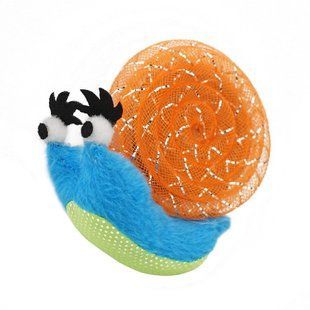 Игрушка для котов Barksi Catnip Улитка голубая с запахом кошачьей мяты 9 см, X-Small