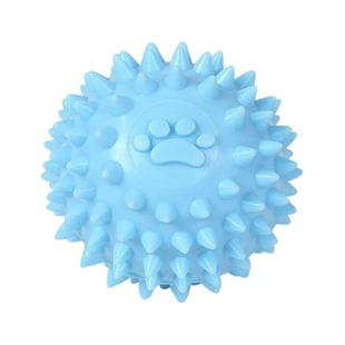 Іграшка-м'яч для чистки зубів собак Spiky Dog Toy Ball, Блакитний