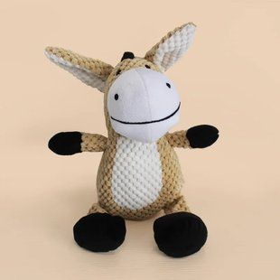 М'яка іграшка для собак Plush Donkey з пищалкою