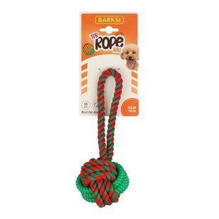 Игрушка Barksi TPR Rope Ball мячик на канате с TPR вставкой 22 см, Large