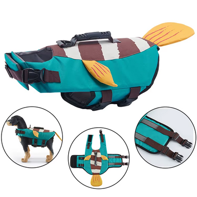Спасательный жилет для собак Derby Dog Life Jacket with Rescue Handle, 34 см, 52-62 см, 40-46 см, M