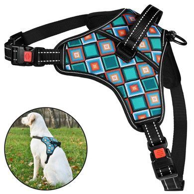 Шлея для Собак BronzeDog Urban Comfort Ромбы