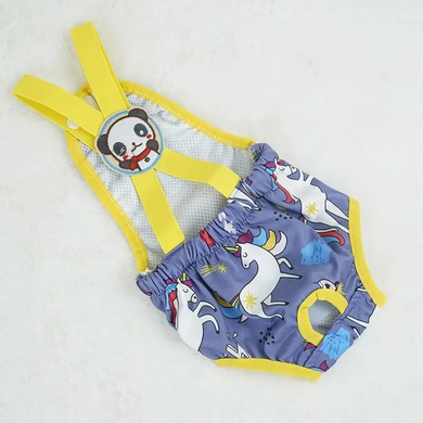 Багаторазовий підгузок для сук Derby Reusable Dog Diaper KS009-01 на шлейках, XL, 43-46 см