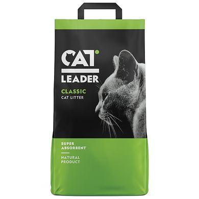 Cупер-впитывающий наполнитель CAT LEADER Classic в кошачий туалет, 2 кг