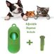 Біорозкладні пакети для збору фекалій собак, Зелений, 1 рулон - 20 пакетов